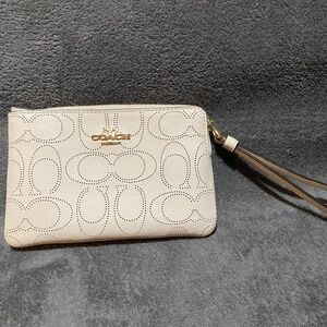 Coach Leather Wristlet